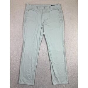 Bonobos Pants Mens 36x32 Green Slim Fit 100% Cotton Chino Casual Tapered Leg
